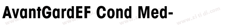 AvantGardEF Cond Med字体转换